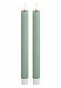 DeluxeHomeart LED Kronljus 2,2x24 cm Sage Green 2-pack