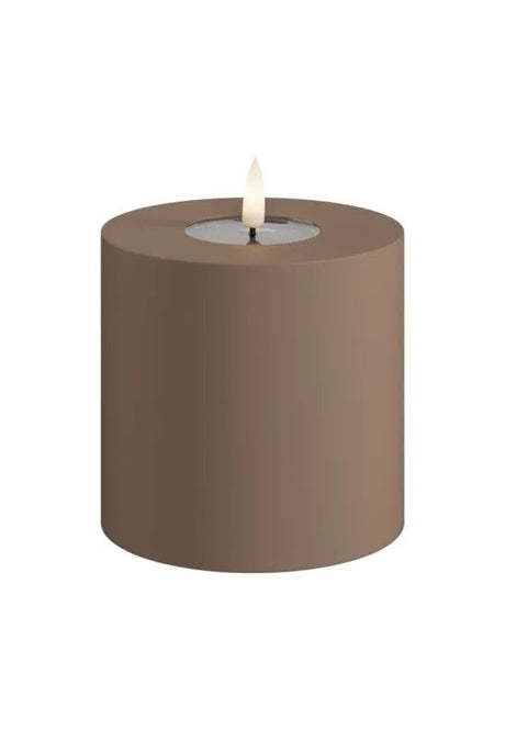 DeluxeHomeart LED Blockljus Utomhus Mocca 10x10 cm