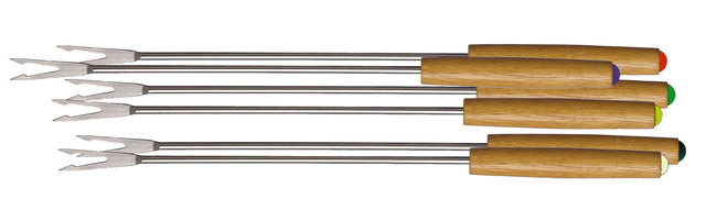 Ronneby Bruk Fondue-gafflar, träskaft, 6-pack