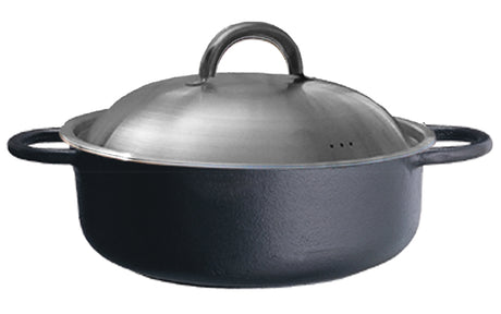 Ronneby Bruk Rund gryta 3 ltr, rostfritt lock